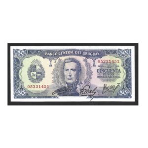 CÉDULA DO URUGUAI 50 PESOS FE