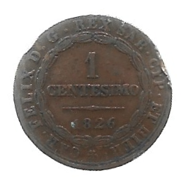 MOEDA DA ITÁLIA (REINO PIEMONTE - SARDENHA) 1826 KM 125.2