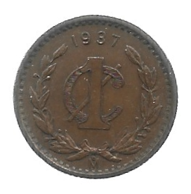 MOEDA DO MÉXICO 1 CENTAVO 1937 KM 415
