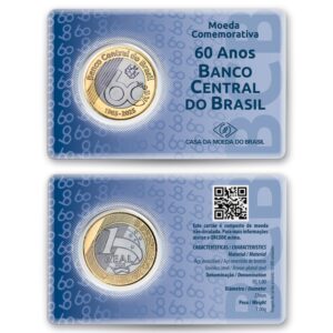 MOEDA DO BRASIL 1 REAL NO BLISTER OFICIAL