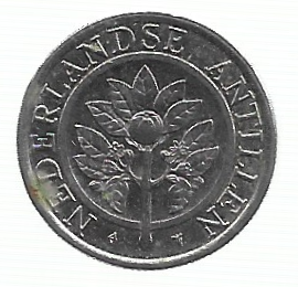 MOEDA DAS ANTILHAS HOLANDESAS 25 CENTS 1990 KM 35 - Imagem 2