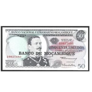 CÉDULA DE MOÇAMBIQUE 50 ESCUDOS 1976 P 116 SOB/FE