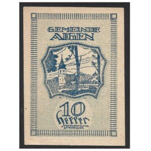 NOTGELD DA ÁUSTRIA 10 HELLER