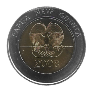 MOEDA DE PAPUA NOVA GUINÉ 2 KINA 2008