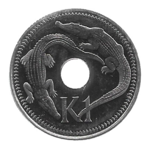 MOEDA DE PAPUA NOVA GUINÉ 1 KINA 2004