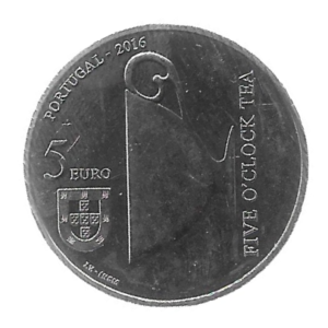 MOEDA DE PORTUGAL 5 EUROS 2016 KM 871