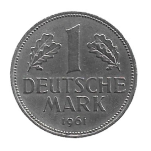 MOEDA DA ALEMANHA 1 MARCO 1961 KM 110