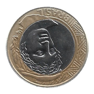 MOEDA DO BRASIL 1 REAL 2003 V 563 REVERSO INVERTIDO