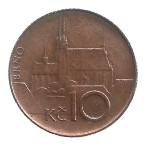 MOEDA DA REPÚBLICA THECA 10 COROAS 1993 KM 4