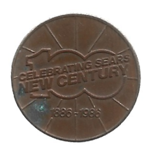 EUA MEDALHA COMEMORATIVA 100 ANOS DAS LOJAS SEARS