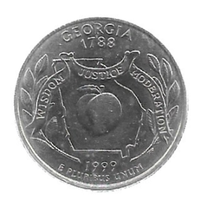 MOEDA DOS EUA 25 CENTS / QUARTER 1999 D KM 296