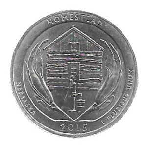 MOEDA DOS EUA 25 CENTS / QUARTER 2015 P KM 597