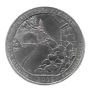 MOEDA DOS EUA 25 CENTS / QUARTER 2015 P KM 599