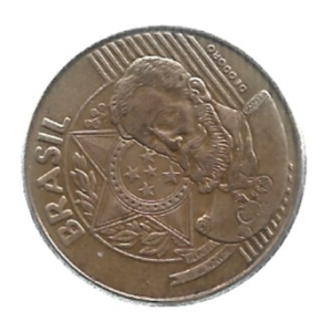 MOEDA DO BRASIL 25 CENTAVOS 2004 V 524