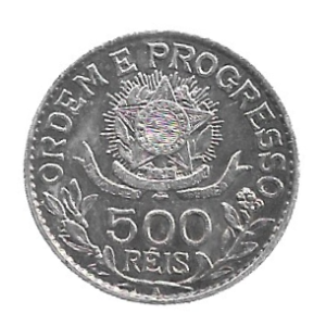 MOEDA DO BRASIL 500 RÉIS 1913 P 706 SOBERBA
