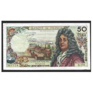 CÉDULA DA FRANÇA 50 FRANCOS MBC/SOB