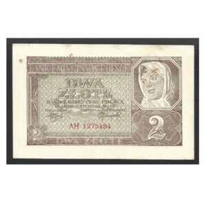 CÉDULA DA POLÔNIA 2 ZLOTYS 1941 MBC/SOB