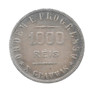 MOEDA DO RASIL 1000 RÉIS 1911 P 691 SOBERBA