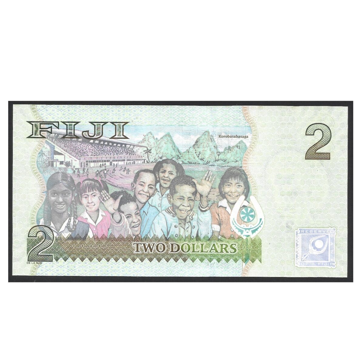 CÉDULA DAS ILHAS FIJI 2 DÓLARES P 109 FE - Imagem 2