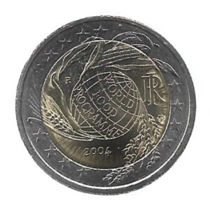 MOEDA DA ITÁLIA 2 EUROS 2004 KM 237