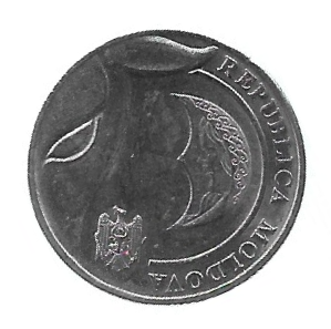 MOEDA DA MOLDÁVIA 1 LEU 2018 - Imagem 2
