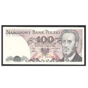 CÉDULA DA POLÔNIA 100 ZLOTYCH SOB/FE