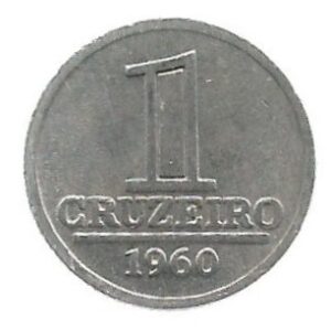 MOEDA DO BRAZIL 1 CRUZEIRO 1960 V 277 SOBERBA