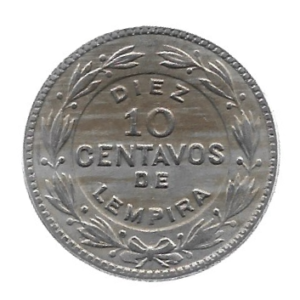 MOEDA DE HONDURAS 10 CENTAVOS 1956 KM 76.1
