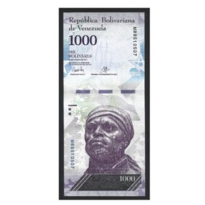 CÉDULA DA VENEZUELA 1000 BOLÍVARES 2017 FE
