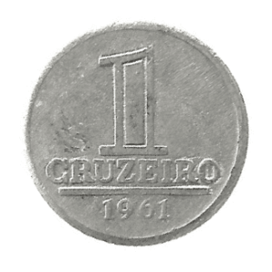 MOEDA DO BRASIL 1 CRUZEIRO 1961 V 278 MBC