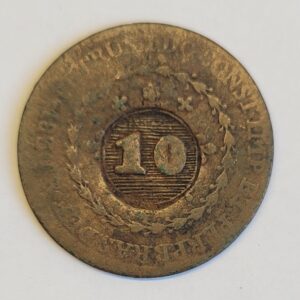 MOEDA DO BRASIL 20 RÉIS 1820 R C 594 MBC