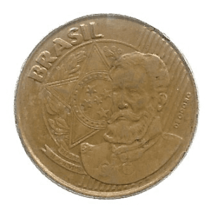 MOEDA DO BRASIL 25 C 2001 V 515 DUPLO BRASIL
