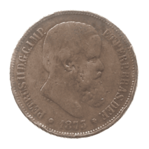 MOEDA DO BRASIL 40 RÉIS 1873 B 790