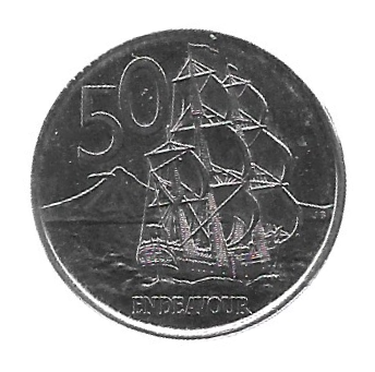 MOEDA DA NOVA ZELÂNDIA 50 CENTS 2018 KM 119.A