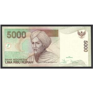CÉDULA DA INDONÉSIA 5000 RUPIAS 2016 P 142 FE