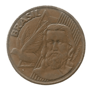 BRASIL 5 CENTAVOS 2002 V 468 2002 CUNHO MARCADO NA PONTA DO TRIÂNGULO
