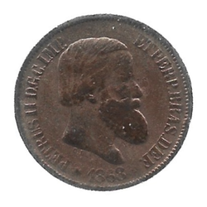 MOEDA BRASIL 20 RÉIS 1868 B 787