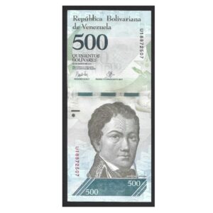 CÉDULA DA VENEZUELA 500 BOLÍVARES 2017 FE