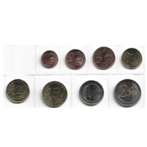 MOEDAS DA BULGÁRIA EURO 2026 SET COMPLETO