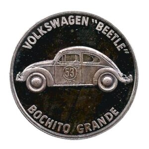 MEDALHA 1 ONÇA EUA HERBIE DISNEY APRESENTA OXIDAÇAO NO LADO DO CARRO