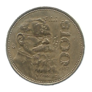 MOEDA DO MÉXICO 100 PESOS 1987 KM 493
