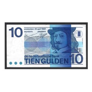 CÉDULA DOS PAÍSES BAIXOS 10 GULDEN SOBERBA