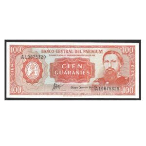 CÉDULA DO PARAGUAI 100 GUARANIS SOBERBA