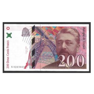 CÉDULA DA FRANÇA 200 FRANCOS 196 SOBERBA