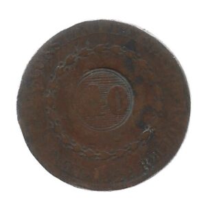 MOEDA DO BRASIL 80 RÉIS 1829 R COM CARIMBO GERAL DE 40 C 628 MBC