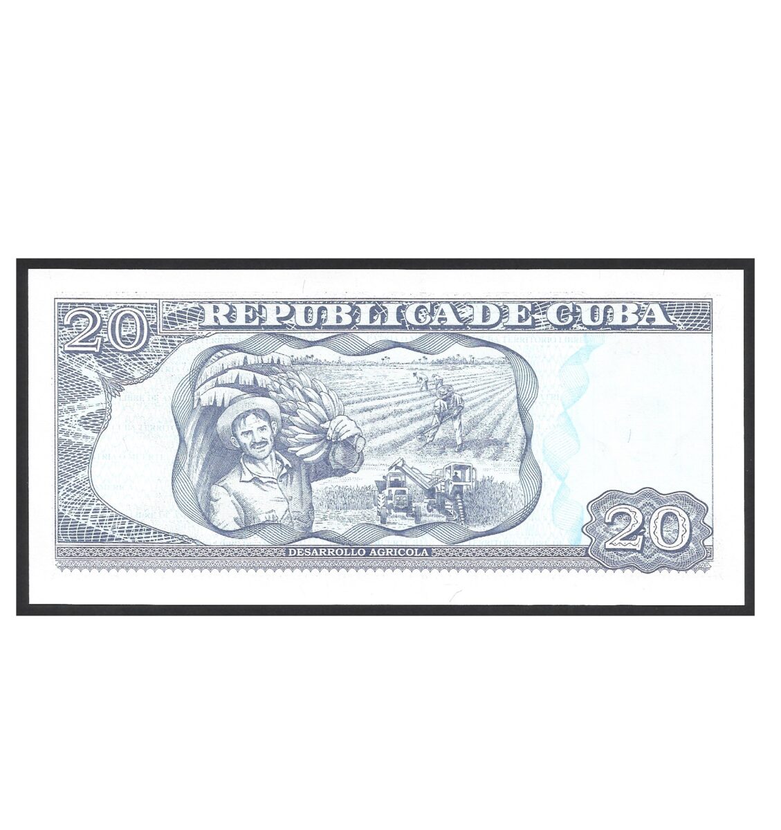 CÉDULA DE CUBA 20 PESOS FE - Imagem 2