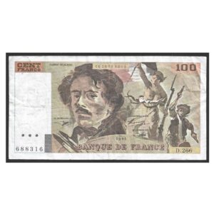 CÉDULA DA FRANÇA 100 FRANCOS BC