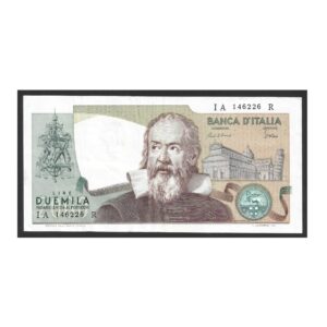 CÉDULA DA ITÁLIA 2000 LIRAS MBC