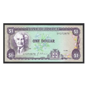 CÉDULA DA JAMAICA 1 DÓLAR SOB/FE