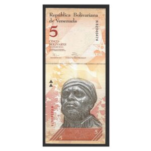 CÉDULA DA VENEZUELA 5 BOLÍVARES 2011 SOB/FE